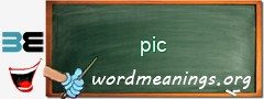 WordMeaning blackboard for pic